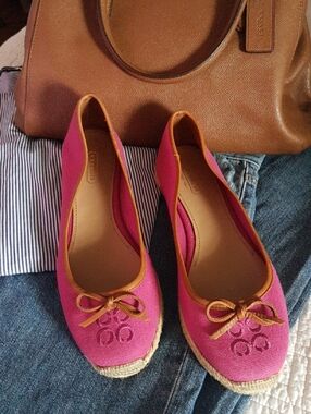 Coach Canvas Ballet Flats
